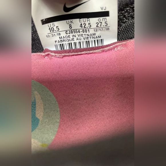 Nike React Prest Running Shoes Black/Psychic Pink/Teal Tint Women 10.5 or Men 9 - Picture 5 of 6